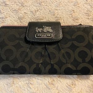 Pre-Loved Black & Pink COACH Wallet